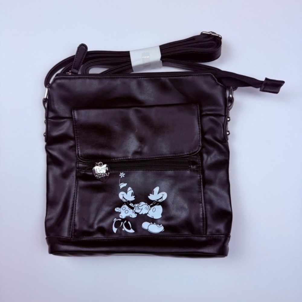 NEW 2012 Disney Mickey Mouse Bradford Exchange Crossbody Bag Purse I Love Mickey